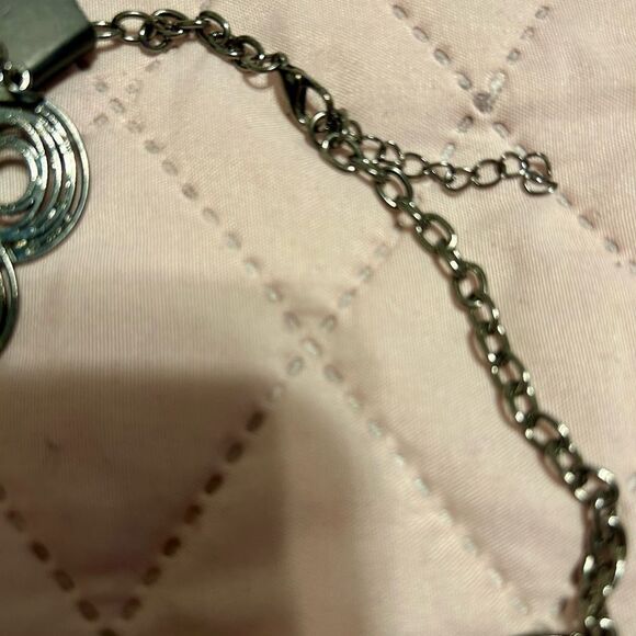 NWT Black Spiral Statement Necklace - Picture 13 of 16